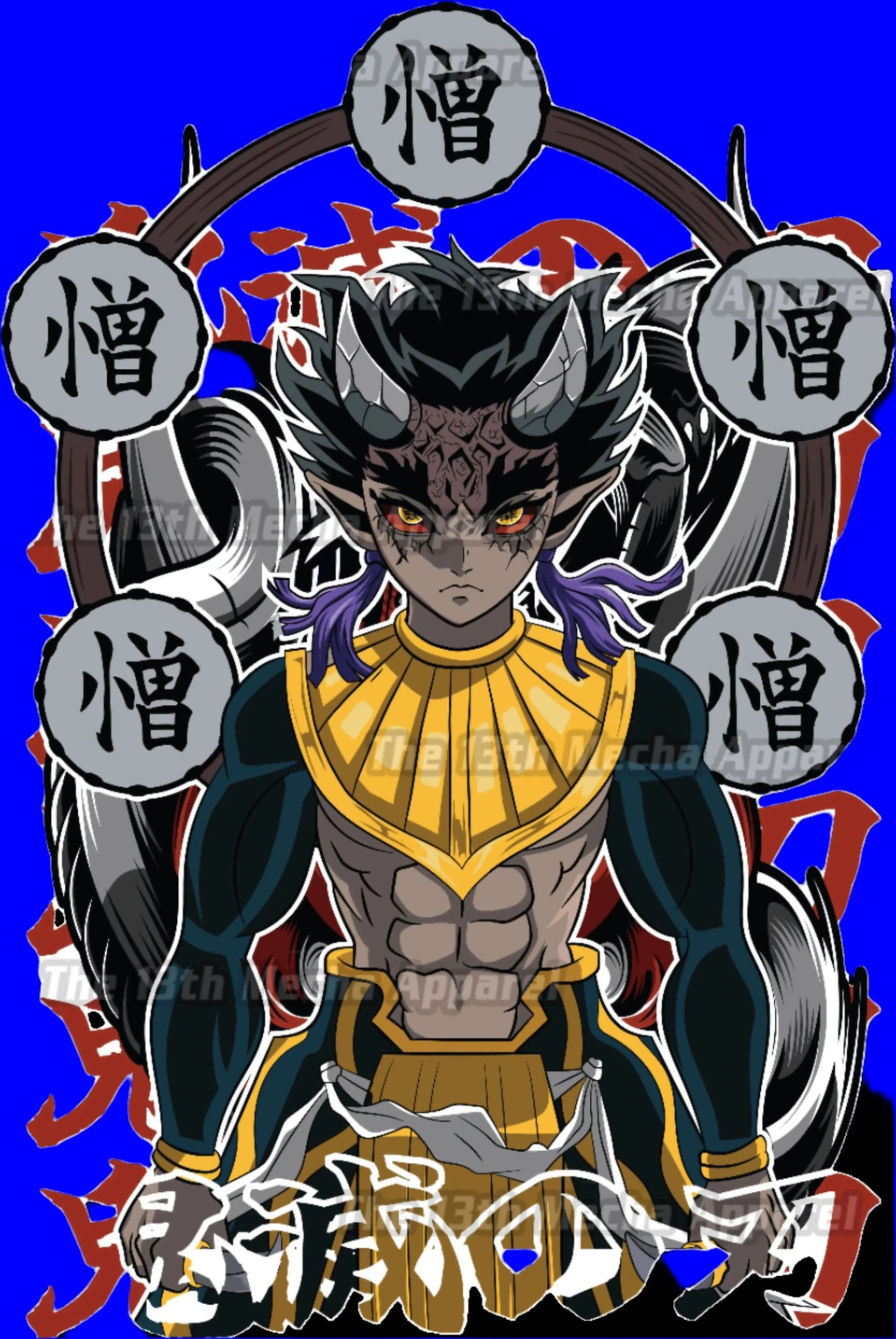 Demon Slayer - Zohakuten 02 Premium Anime Design, High Quality DTF Print, 100% Cotton Shirt