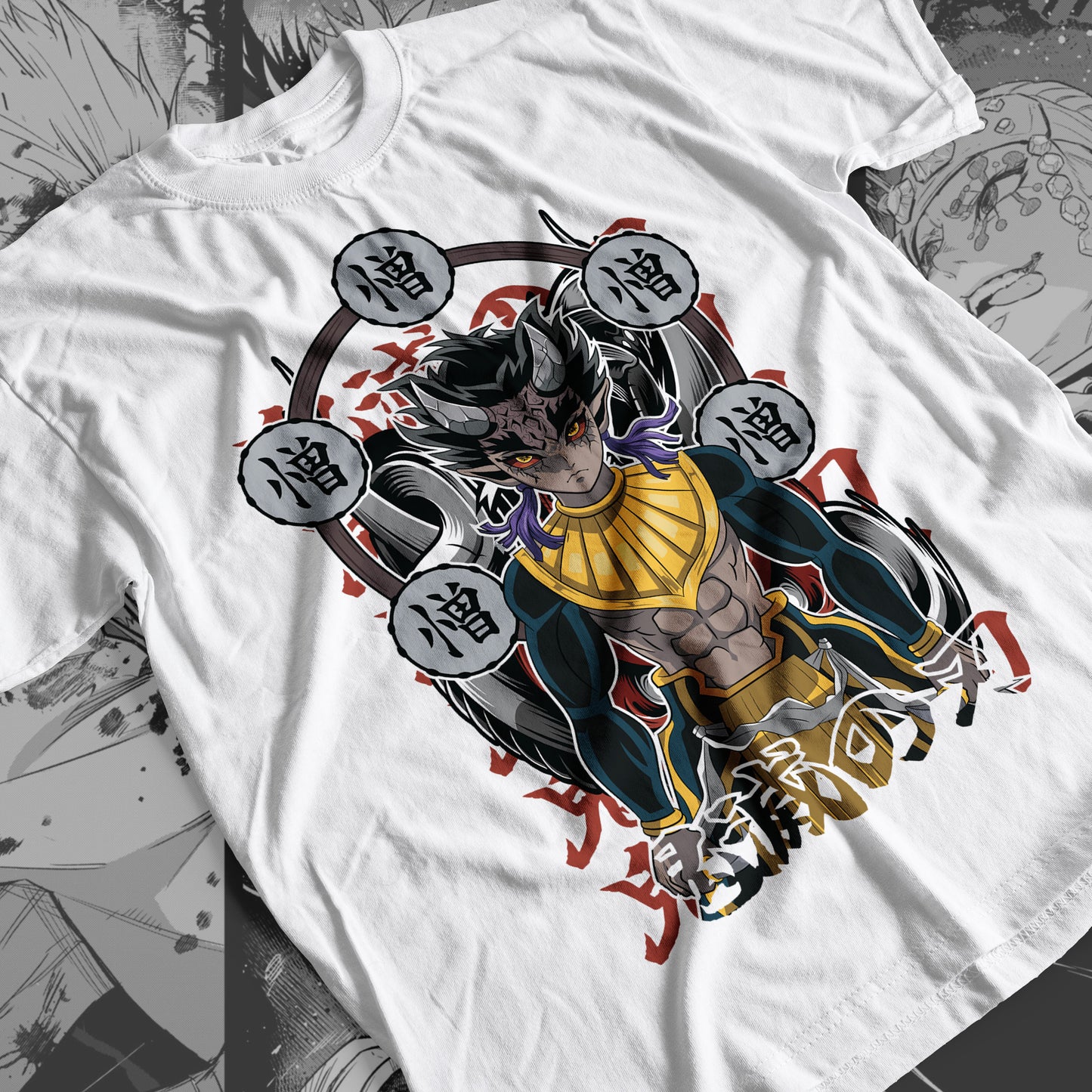 Demon Slayer - Zohakuten 02 Premium Anime Design, High Quality DTF Print, 100% Cotton Shirt