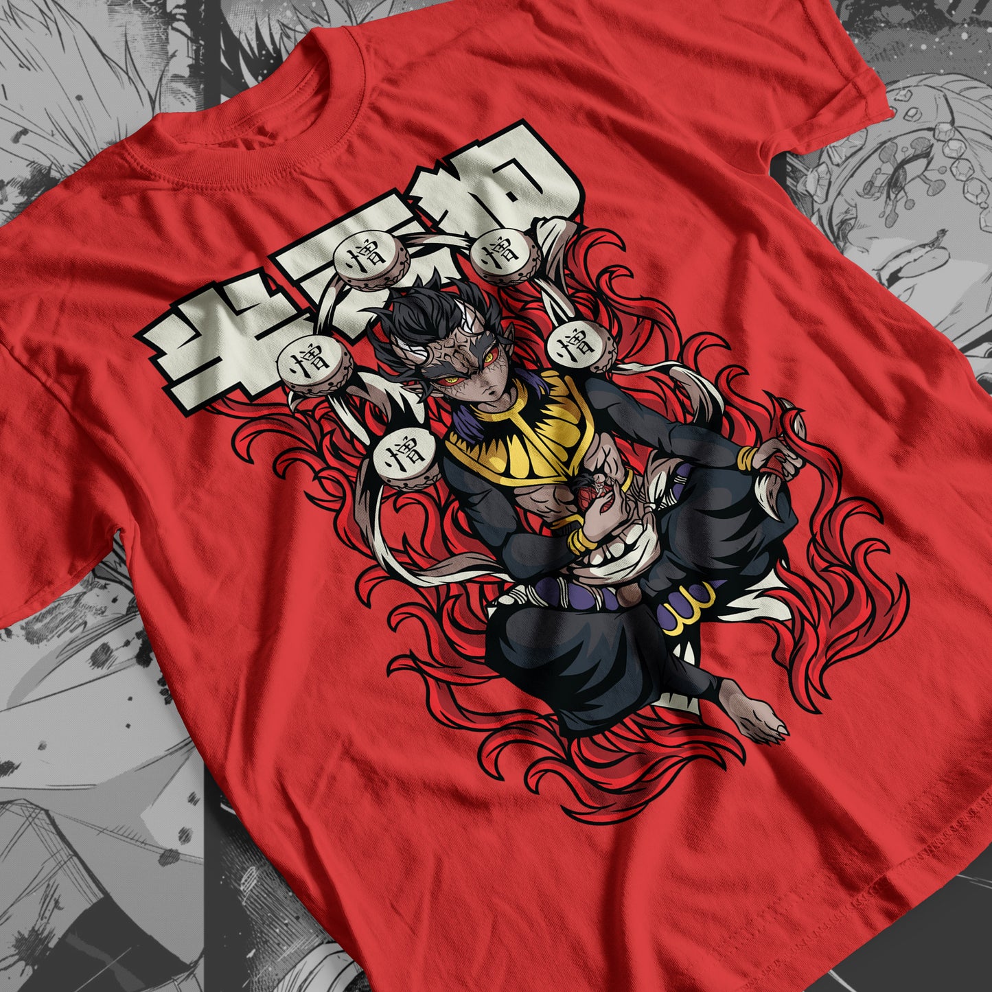 Demon Slayer - Zohakuten 03 Premium Anime Design, High Quality DTF Print, 100% Cotton Shirt