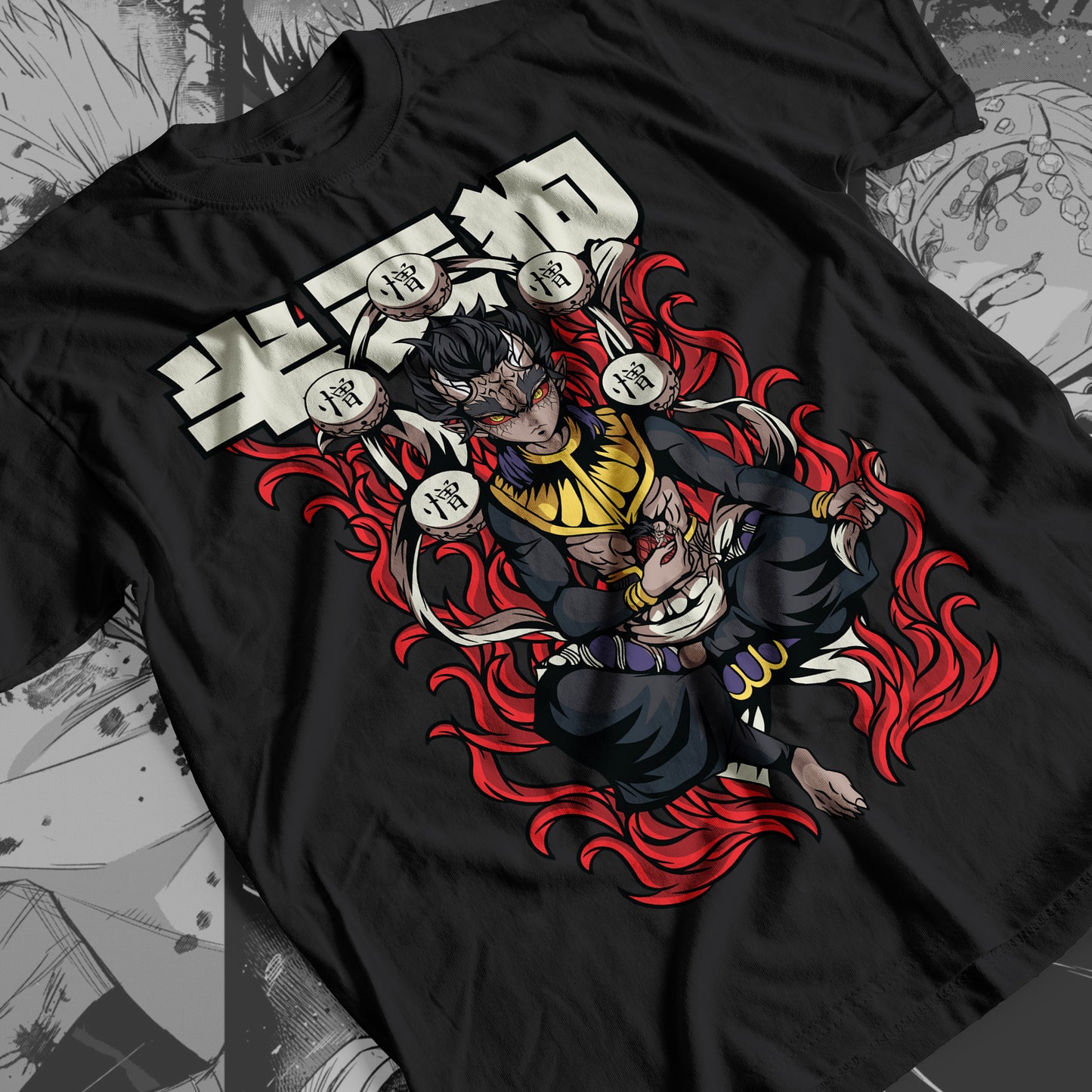 Demon Slayer - Zohakuten 03 Premium Anime Design, High Quality DTF Print, 100% Cotton Shirt