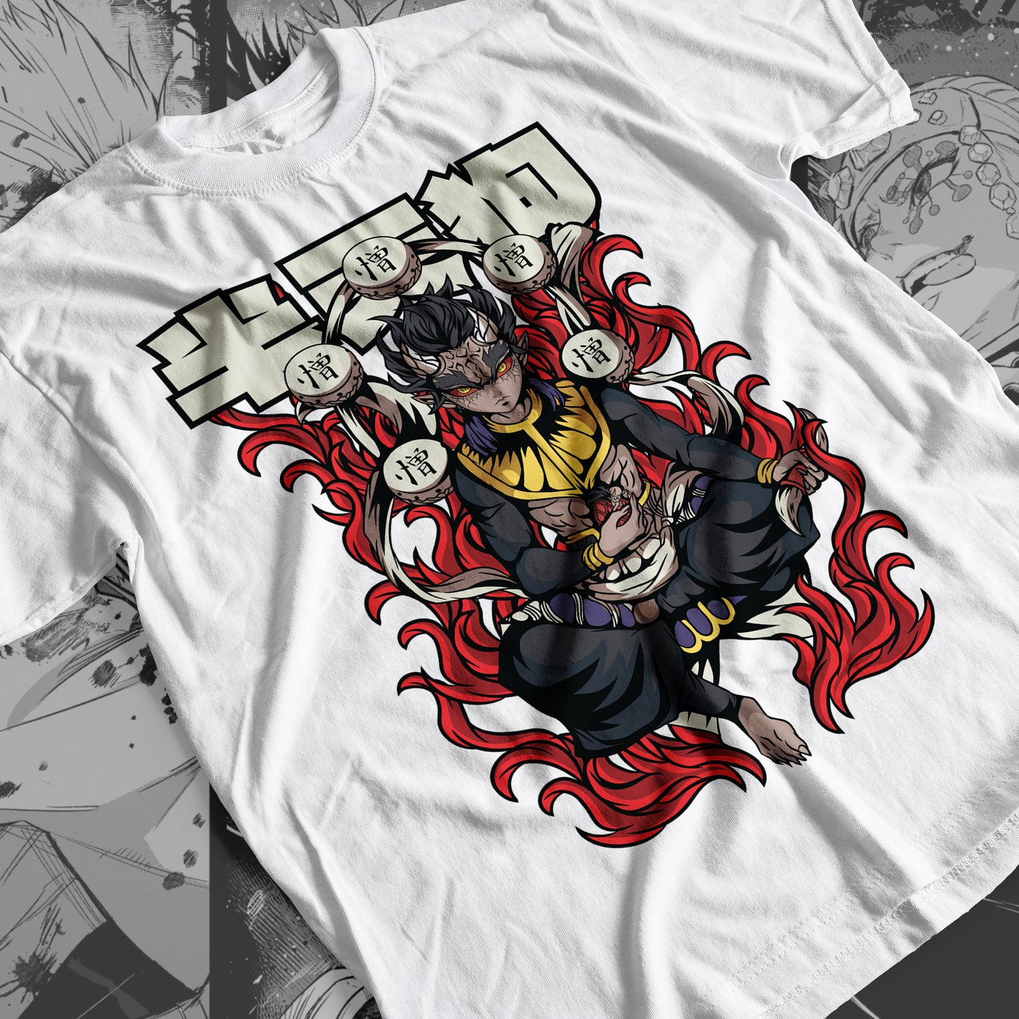 Demon Slayer - Zohakuten 03 Premium Anime Design, High Quality DTF Print, 100% Cotton Shirt