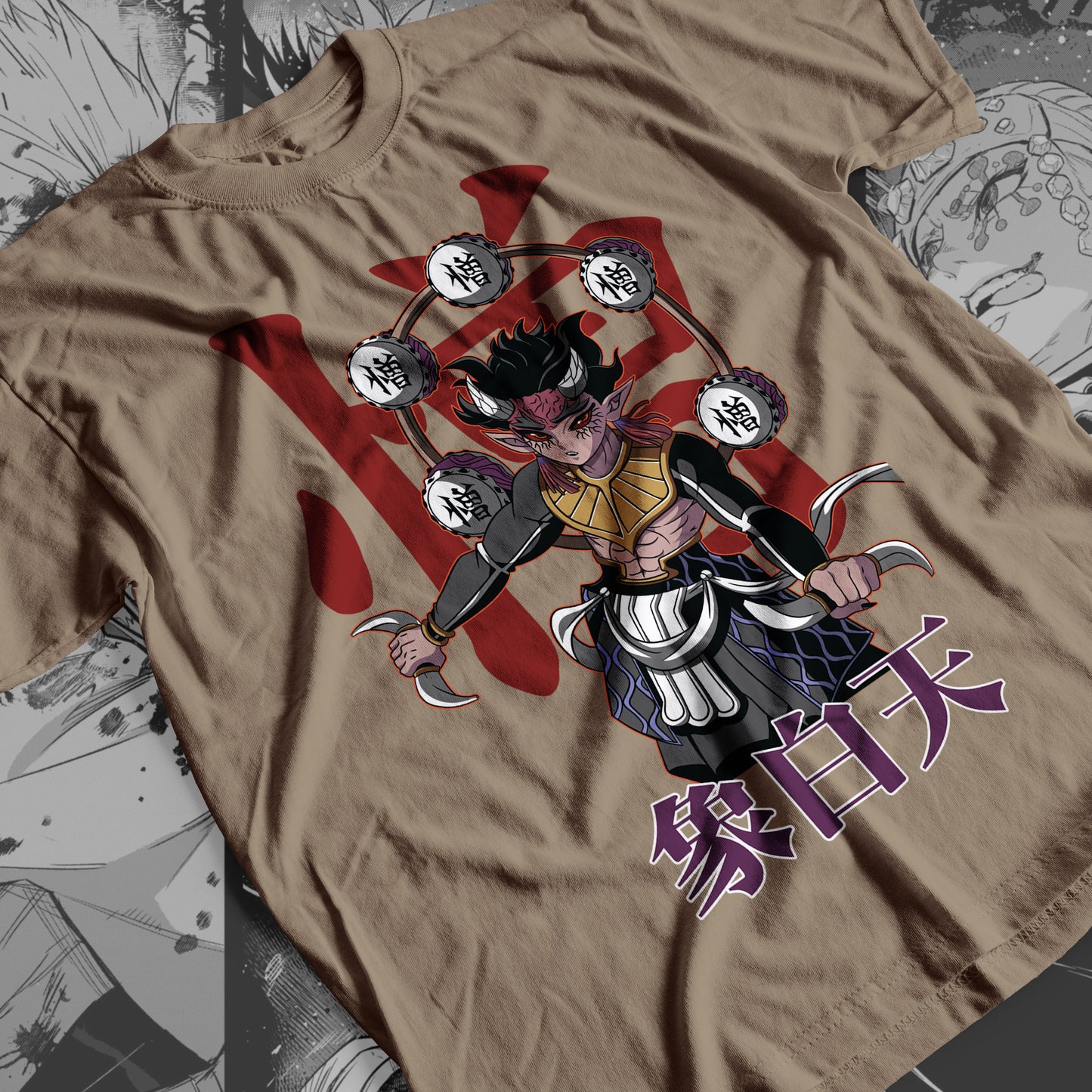 Demon Slayer - Zohakuten 04 Premium Anime Design, High Quality DTF Print, 100% Cotton Shirt