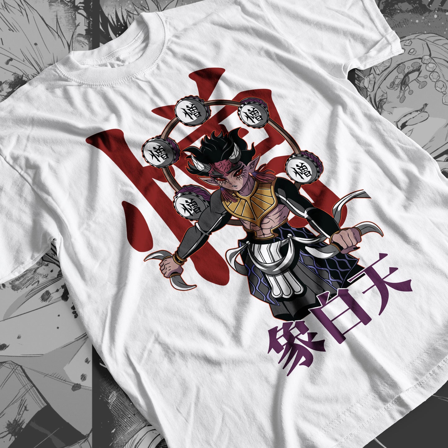 Demon Slayer - Zohakuten 04 Premium Anime Design, High Quality DTF Print, 100% Cotton Shirt