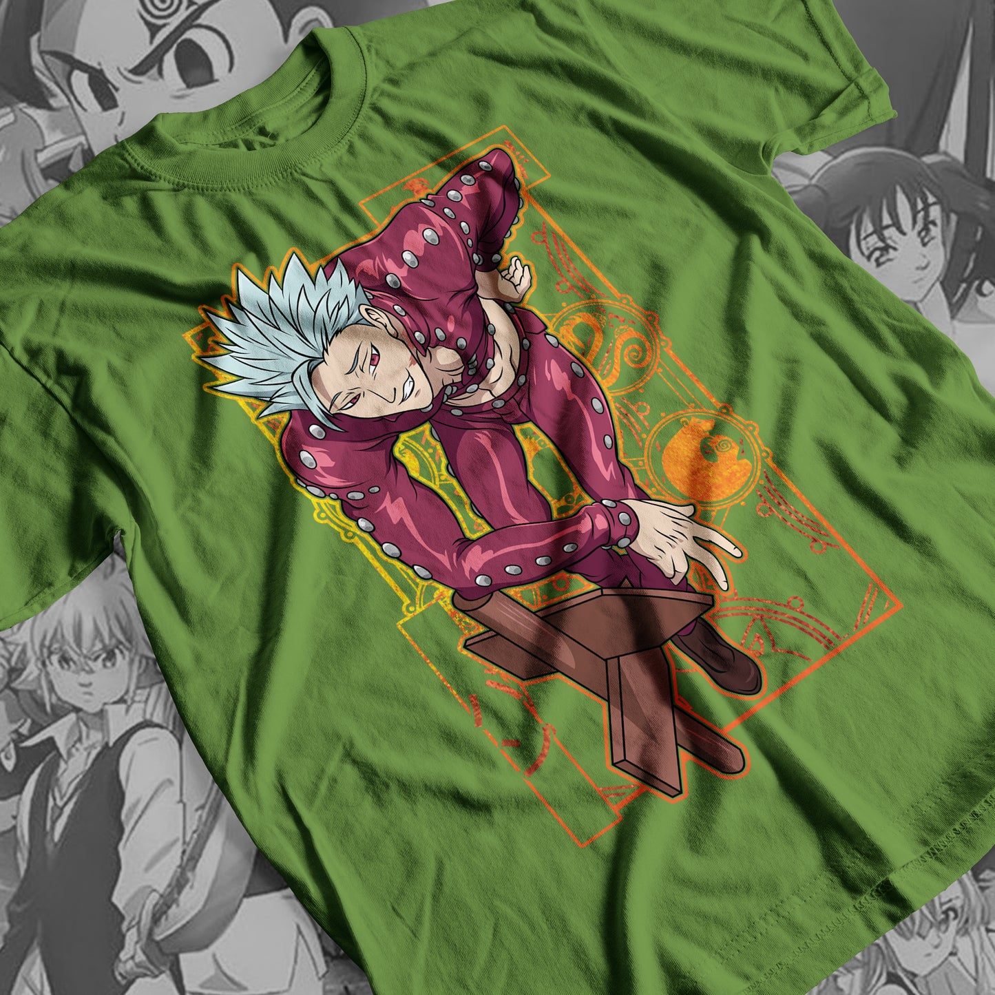 7 Deadly Sins Fox Sin of Greed - Ban 01 Premium Anime Design, High Quality DTF Print, 100% Cotton Shirt