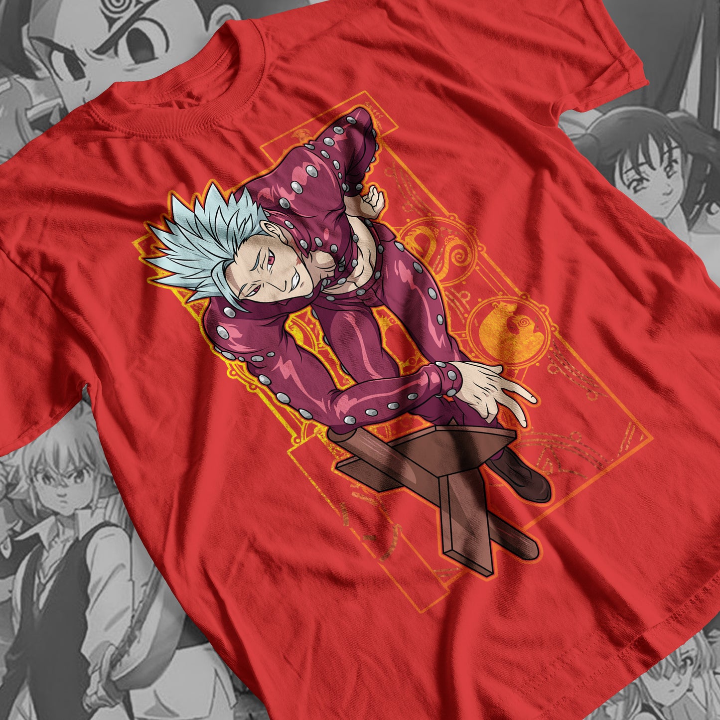 7 Deadly Sins Fox Sin of Greed - Ban 01 Premium Anime Design, High Quality DTF Print, 100% Cotton Shirt