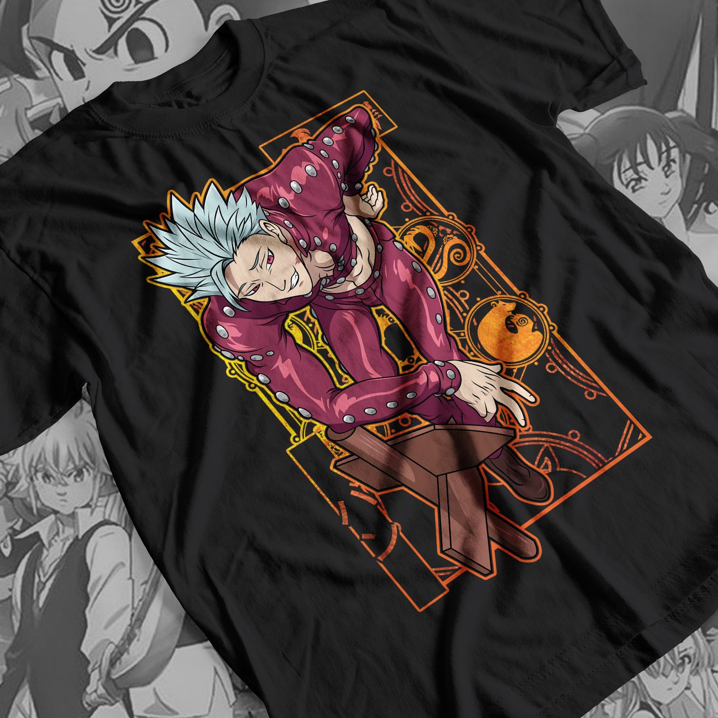 7 Deadly Sins Fox Sin of Greed - Ban 01 Premium Anime Design, High Quality DTF Print, 100% Cotton Shirt