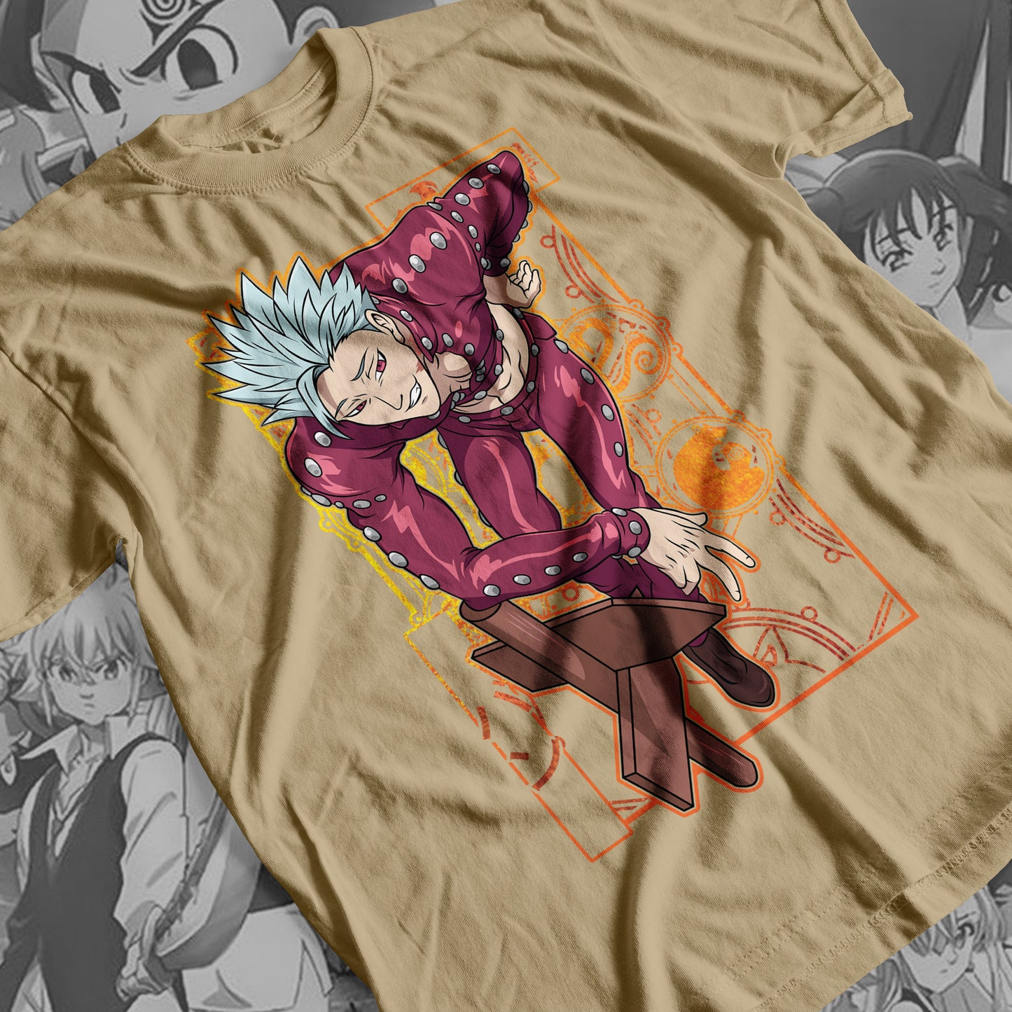 7 Deadly Sins Fox Sin of Greed - Ban 01 Premium Anime Design, High Quality DTF Print, 100% Cotton Shirt