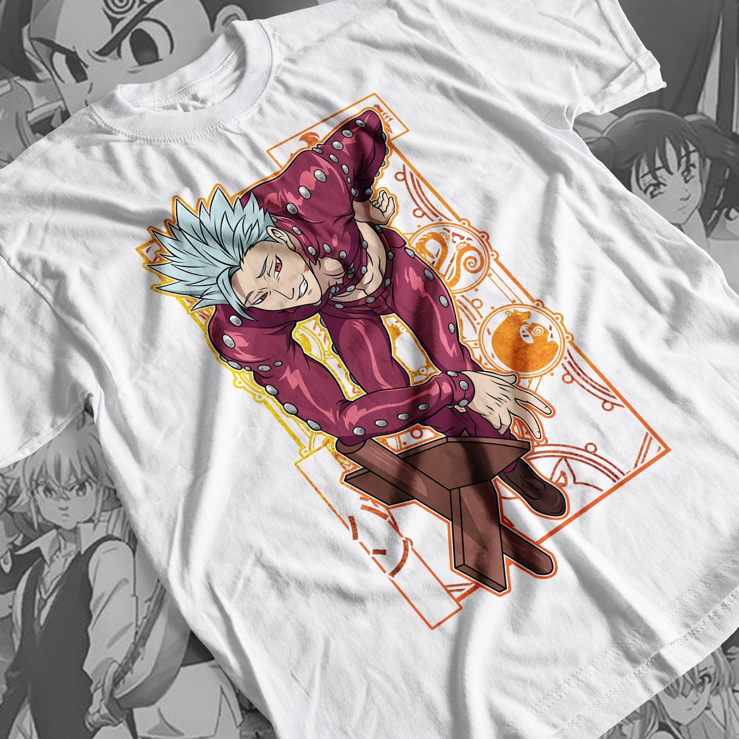 7 Deadly Sins Fox Sin of Greed - Ban 01 Premium Anime Design, High Quality DTF Print, 100% Cotton Shirt