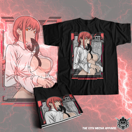 Waifu - Makima Premium Anime Design, High Quality DTF Print, 100% Cotton Shirt