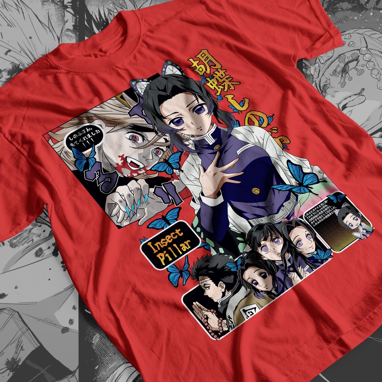 Demon Slayer - Shinobu Kocho 02 Premium Anime Design, High Quality DTF Print, 100% Cotton Shirt