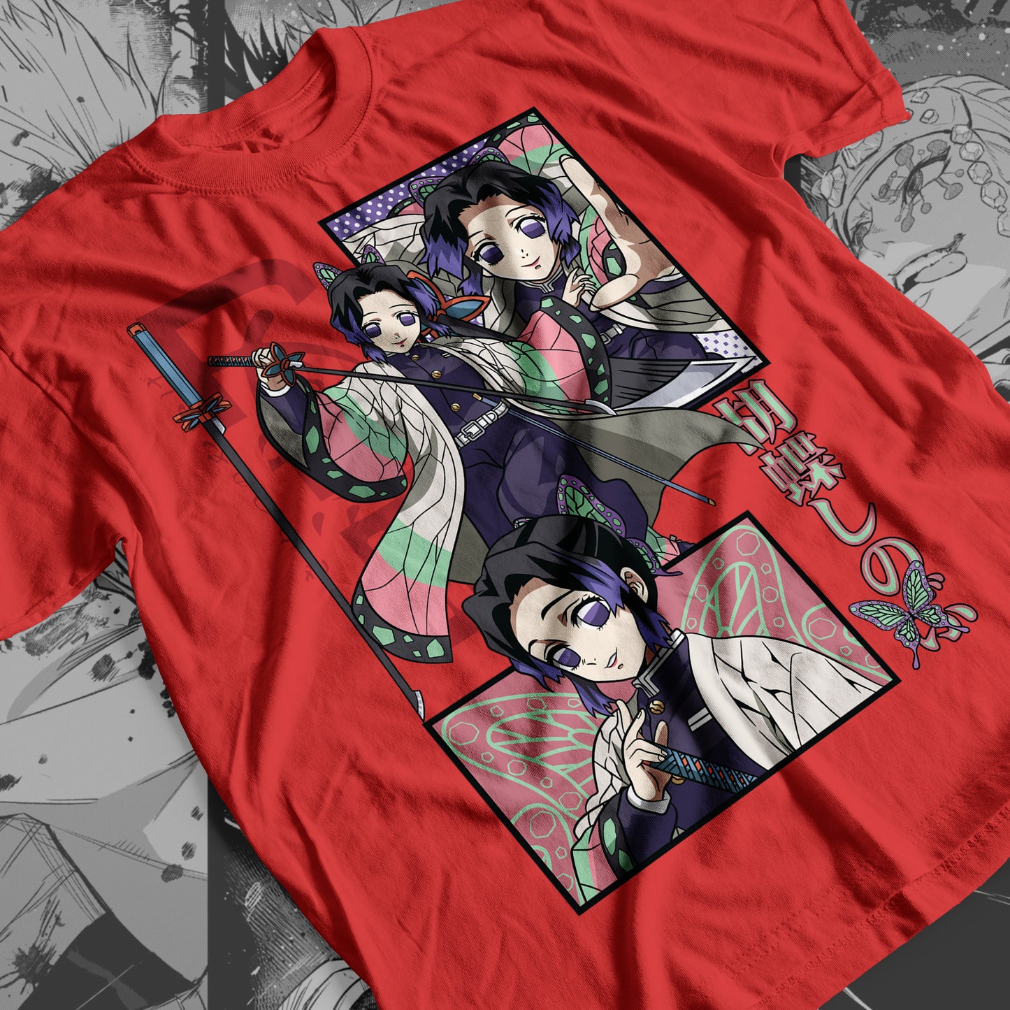 Demon Slayer - Shinobu Kocho 03 Premium Anime Design, High Quality DTF Print, 100% Cotton Shirt