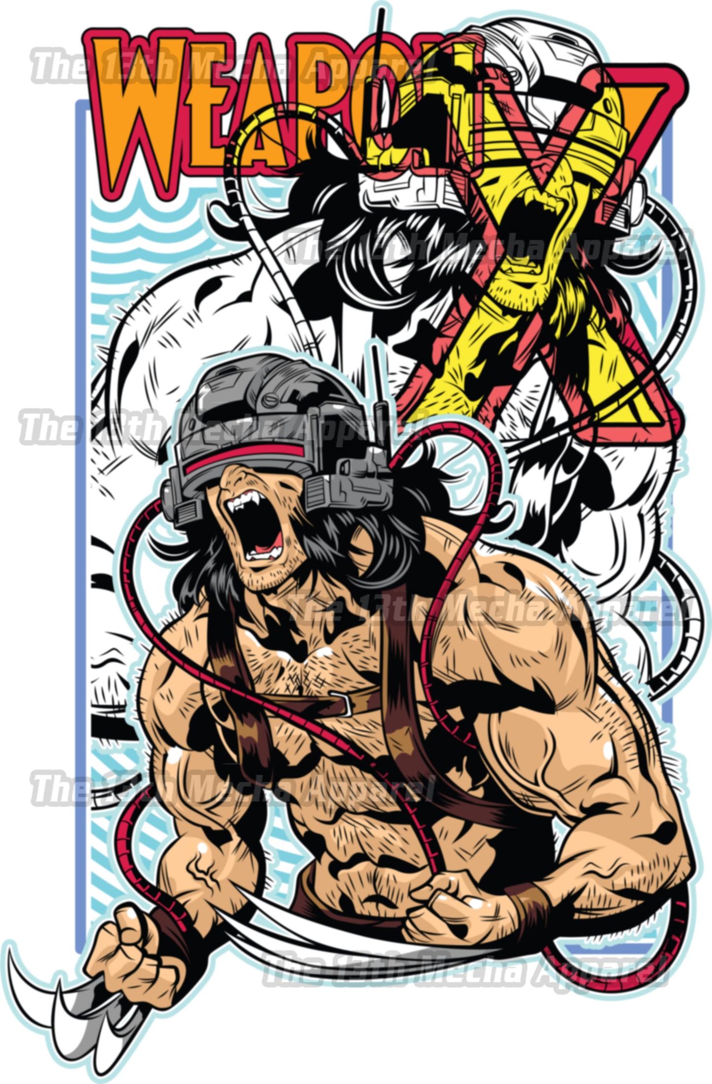 Marvel DC- Weapon X Premium Anime Design, High Quality DTF Print, 100% Cotton Shirt